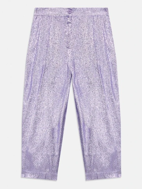 Zdjęcie produktu Spodnie materiałowe Stella McCartney fioletowy