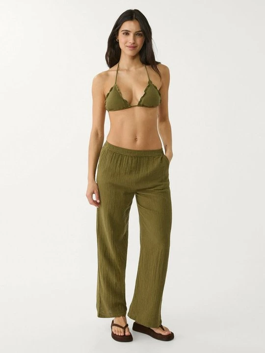 Zdjęcie produktu Spodnie materiałowe Stradivarius khaki