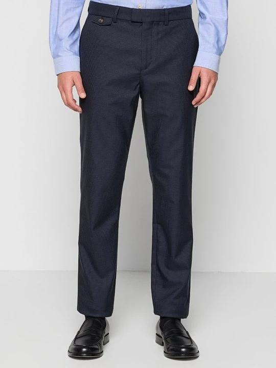 Zdjęcie produktu Spodnie materiałowe Ted Baker granatowy