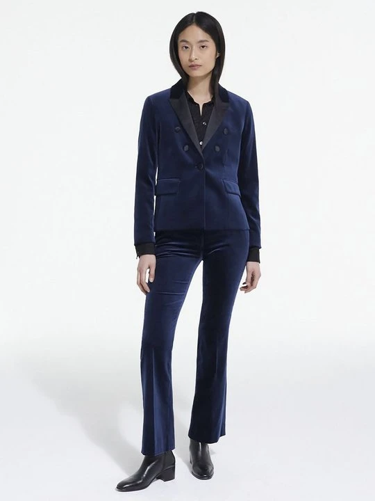 Zdjęcie produktu Spodnie materiałowe The Kooples granatowy