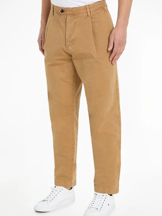 Zdjęcie produktu Spodnie materiałowe Tommy Hilfiger wielbłądzi