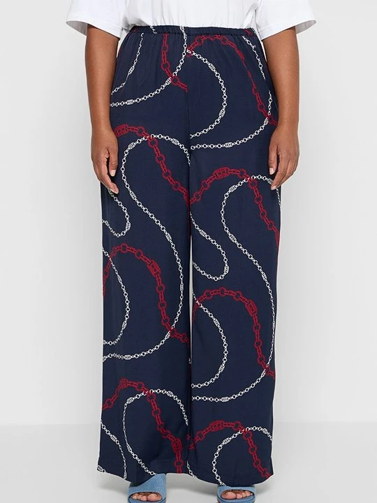 Zdjęcie produktu Spodnie materiałowe Tommy Jeans granatowy