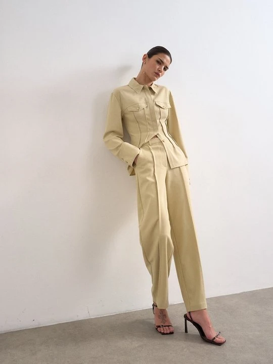 Zdjęcie produktu Spodnie materiałowe Topshop zielony