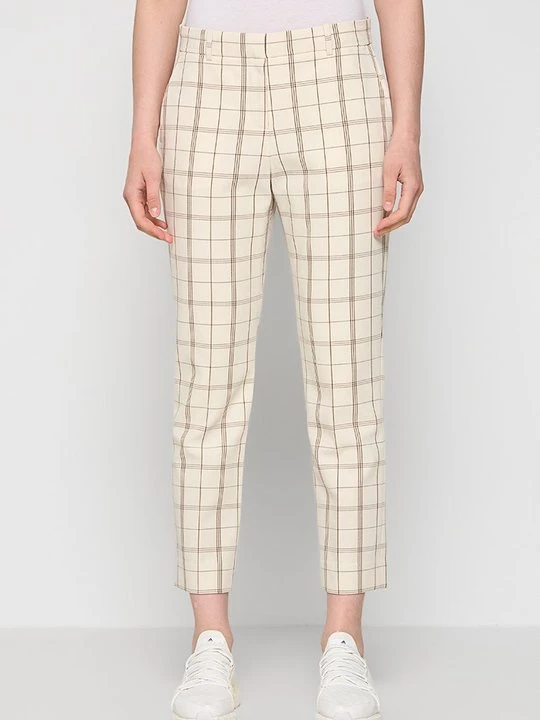 Zdjęcie produktu Spodnie materiałowe Tory Burch mleczny