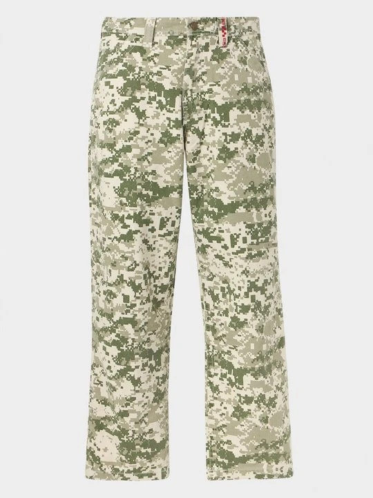 Zdjęcie produktu Spodnie materiałowe Vans ciemnozielony melanż