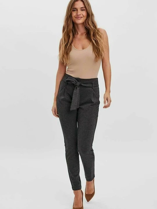 Zdjęcie produktu Spodnie materiałowe Vero Moda ciemnoszary melanż