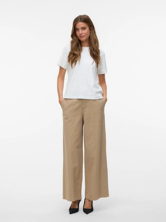 Zdjęcie produktu Spodnie materiałowe Vero Moda beżowy