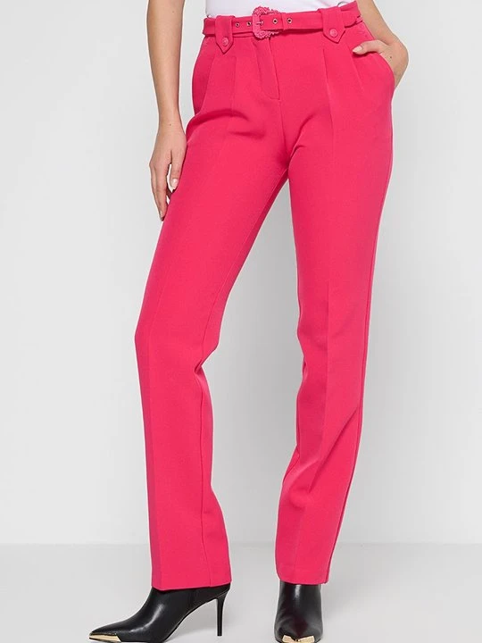 Zdjęcie produktu Spodnie materiałowe Versace Jeans Couture różowy