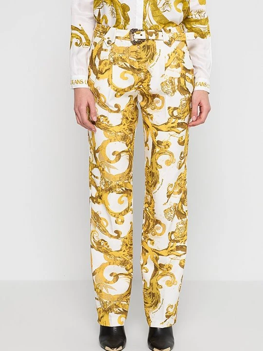 Zdjęcie produktu Spodnie materiałowe Versace Jeans Couture biały