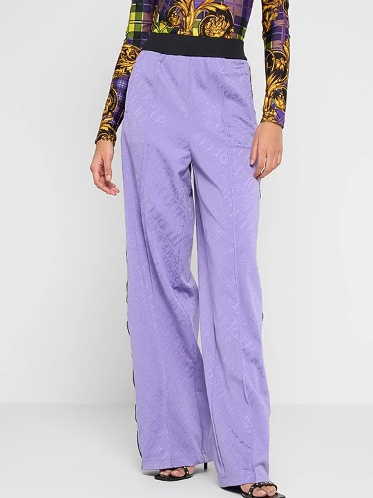 Zdjęcie produktu Spodnie materiałowe Versace Jeans Couture fioletowy