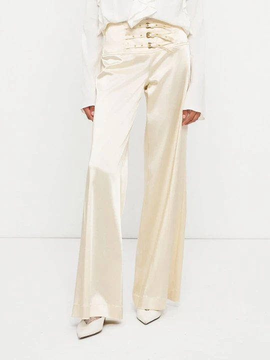 Zdjęcie produktu Spodnie materiałowe Versace Jeans Couture biały