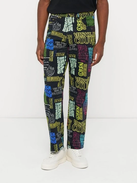 Zdjęcie produktu Spodnie materiałowe Versace Jeans Couture czarny