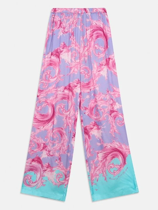 Zdjęcie produktu Spodnie materiałowe Versace Jeans Couture liliowy