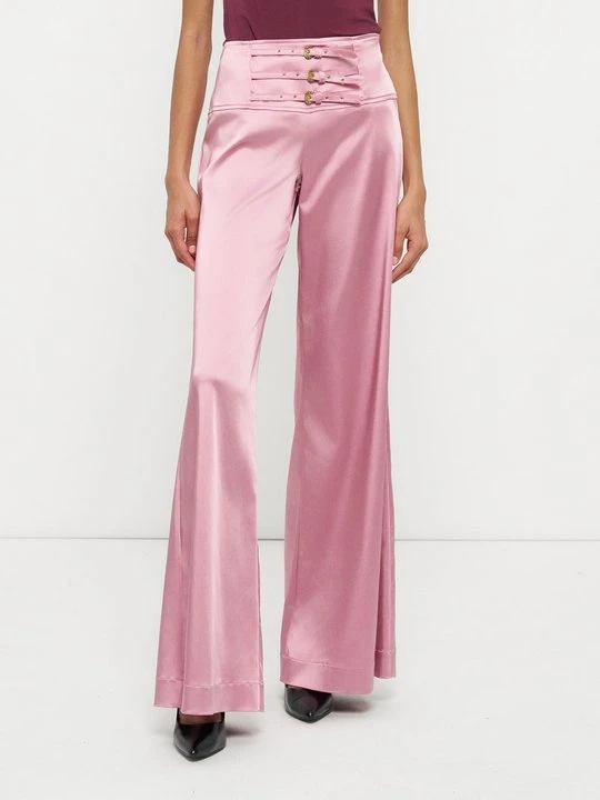 Zdjęcie produktu Spodnie materiałowe Versace Jeans Couture liliowy