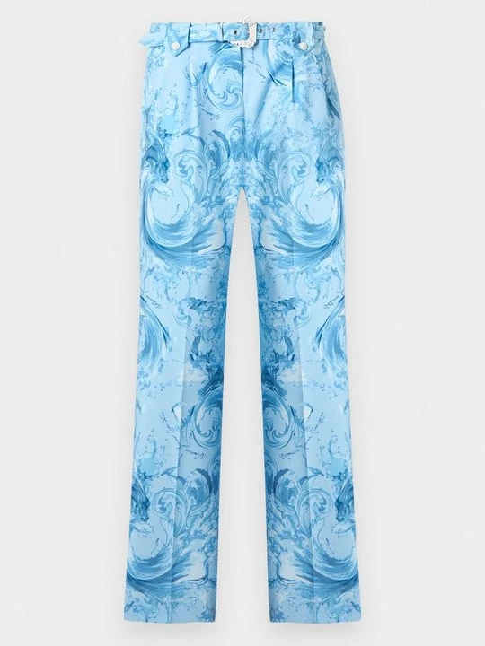 Zdjęcie produktu Spodnie materiałowe Versace Jeans Couture niebieski