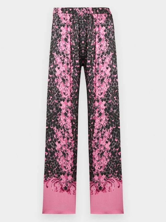 Zdjęcie produktu Spodnie materiałowe Versace Jeans Couture różowy