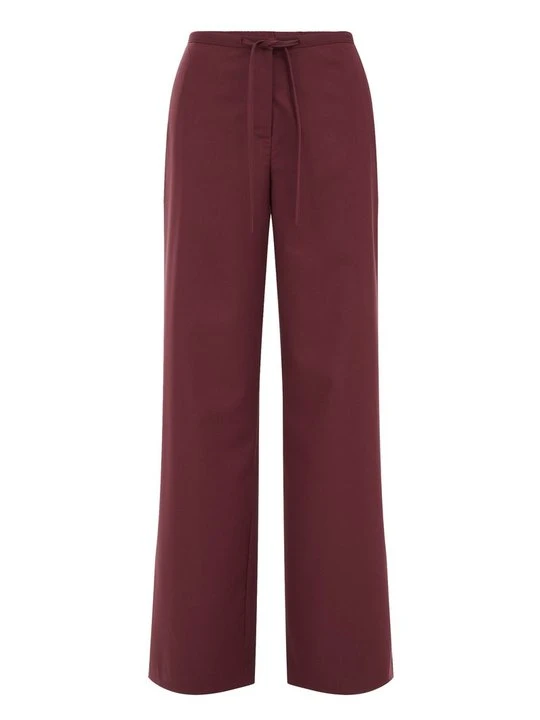 Zdjęcie produktu Spodnie materiałowe WE Fashion ciemnoczerwony