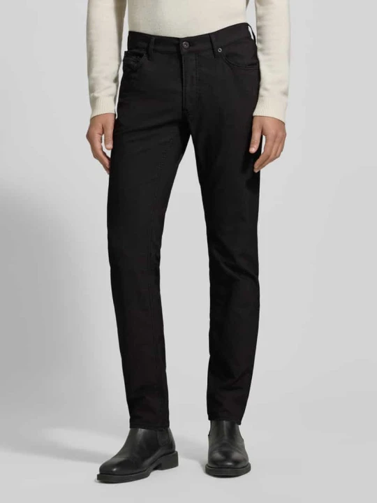 Zdjęcie produktu Spodnie materiałowe o kroju slim fit z 5 kieszeniami model ‘Chuck’ BRAX Czarny