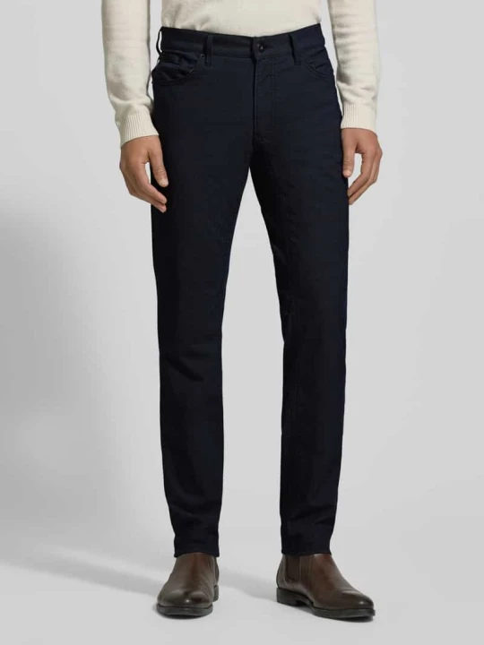 Zdjęcie produktu Spodnie materiałowe o kroju slim fit z 5 kieszeniami model ‘Chuck’ BRAX Granatowy