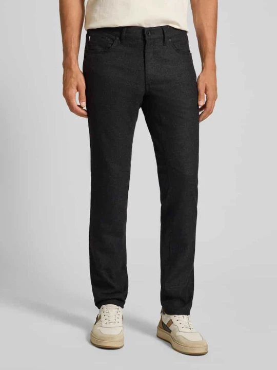 Zdjęcie produktu Spodnie materiałowe o kroju slim fit z dodatkiem wiskozy i 5 kieszeniami model ‘Chuck’ BRAX Antracytowy