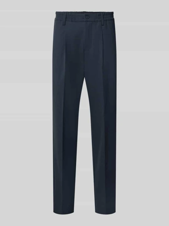 Zdjęcie produktu Spodnie materiałowe z kantami model 'MARC' Casual Friday Granatowy