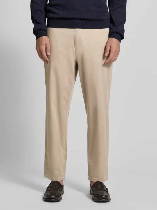 Zdjęcie produktu Chinosy o kroju tapered fit z kieszenią z tyłu Casual Friday Beżowy