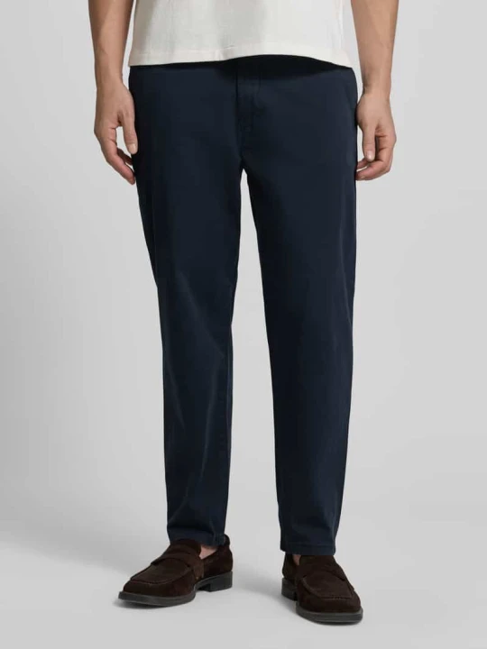 Zdjęcie produktu Chinosy o kroju tapered fit z kieszenią z tyłu Casual Friday Ciemnoniebieski