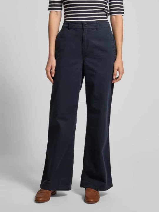 Zdjęcie produktu Spodnie materiałowe z kieszeniami z tyłu model ‘MAHKEY’ Lauren Ralph Lauren Ciemnoniebieski