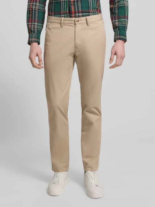 Zdjęcie produktu Spodnie materiałowe z kieszeniami z tyłu Polo Ralph Lauren Beżowy