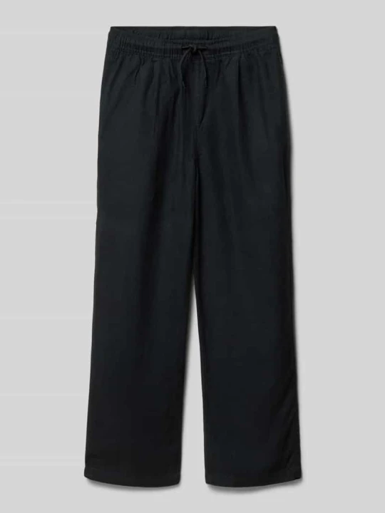 Zdjęcie produktu Spodnie materiałowe z mieszanki lnu z domieszką wiskozy model 'Bill' Jack&Jones Czarny