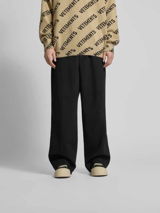 Zdjęcie produktu Spodnie materiałowe z mieszanki wełny Vetements Czarny