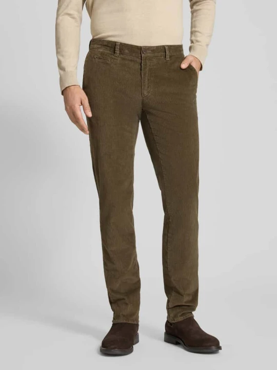 Zdjęcie produktu Spodnie sztruksowe o kroju slim fit z kieszeniami z tyłu model ‘Fabio’ BRAX