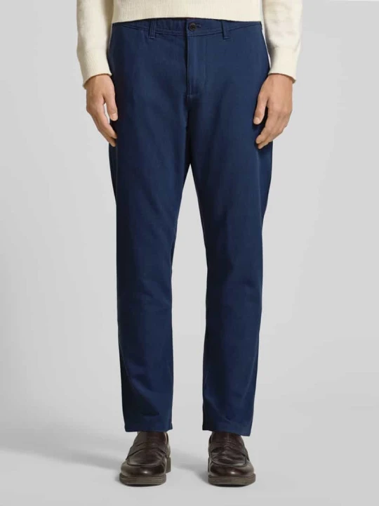 Zdjęcie produktu Spodnie materiałowe o kroju slim fit z francuskimi wpuszczanymi kieszeniami MCNEAL Granatowy