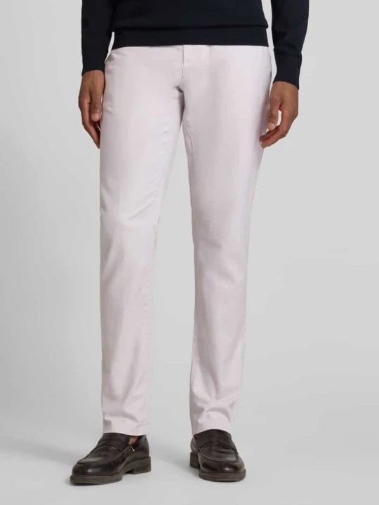 Zdjęcie produktu Spodnie materiałowe o kroju slim fit z francuskimi wpuszczanymi kieszeniami MCNEAL Gliniany