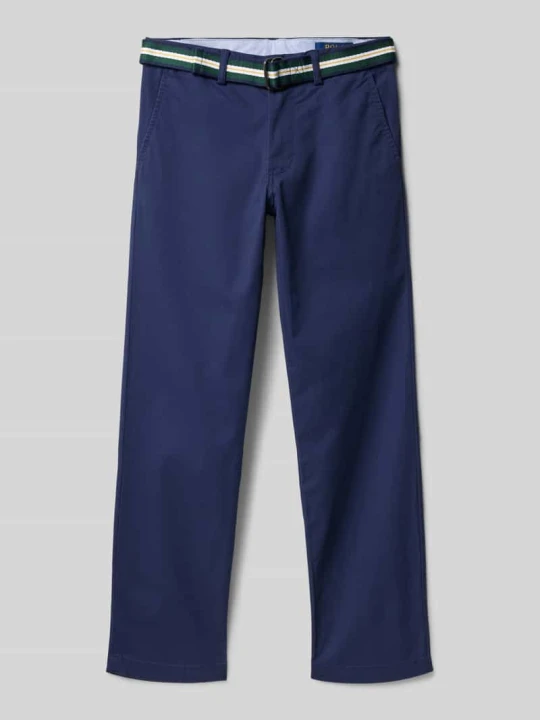 Zdjęcie produktu Spodnie materiałowe z wpuszczanymi kieszeniami w stylu francuskim Polo Ralph Lauren Granatowy