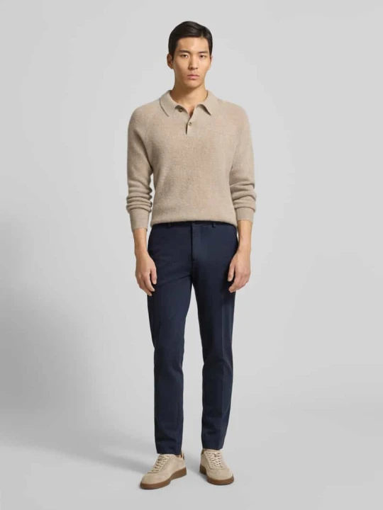 Zdjęcie produktu Spodnie materiałowe z wpuszczanymi kieszeniami w stylu francuskim Scotch & Soda Granatowy