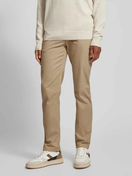 Zdjęcie produktu Spodnie materiałowe z wpuszczanymi kieszeniami w stylu francuskim Tommy Hilfiger Khaki