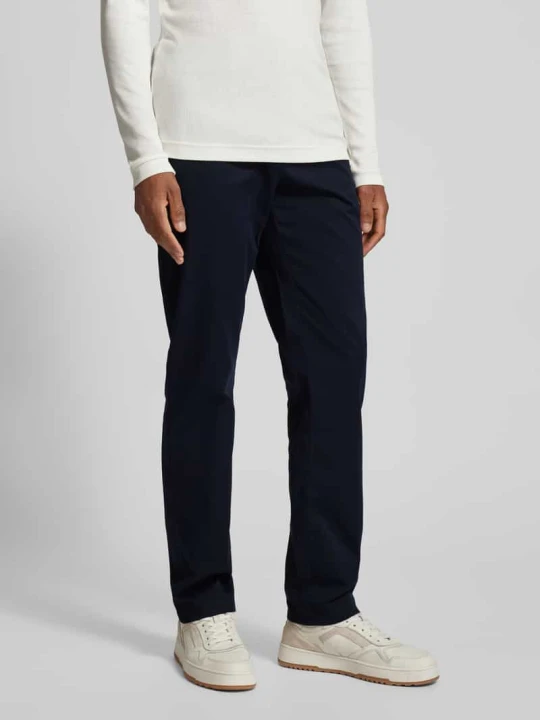 Zdjęcie produktu Spodnie materiałowe z wpuszczanymi kieszeniami w stylu francuskim Tommy Hilfiger Granatowy