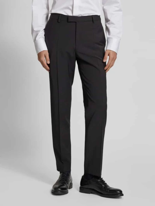 Zdjęcie produktu Spodnie garniturowe z mieszanki wełny Model „Ryan” Pierre Cardin Czarny