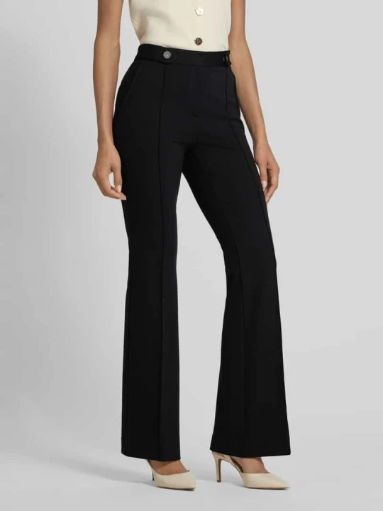 Zdjęcie produktu Spodnie materiałowe ze szwami podłużnymi model ‘DREWIN’ Lauren Ralph Lauren Czarny