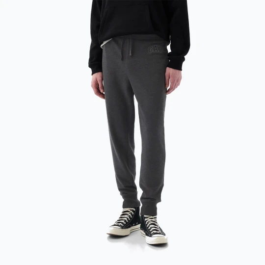 Zdjęcie produktu Spodnie męskie GAP Heritage French Terry Loggo Jogger charcoal heather grey