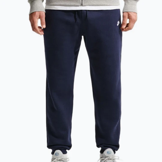Zdjęcie produktu Spodnie męskie Nike Club Cuffed Brushed obsidian/obsidian/white Granatowy