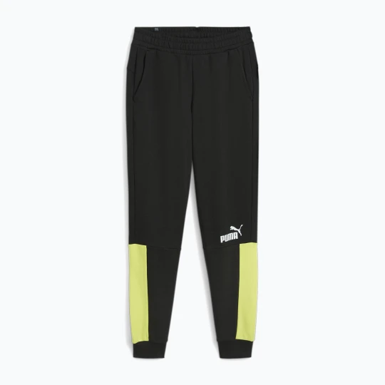 Zdjęcie produktu Spodnie męskie PUMA ESS+ Block Sweatpants TR puma black/lime sheen