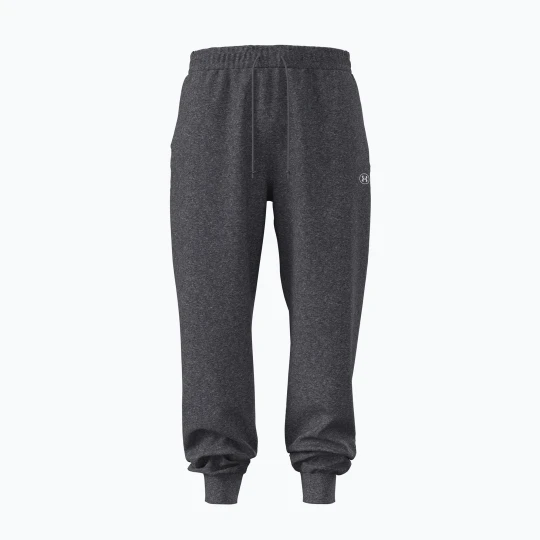 Zdjęcie produktu Spodnie męskie Under Armour Rival Fleece Jogger castlerock light heather / white Szary