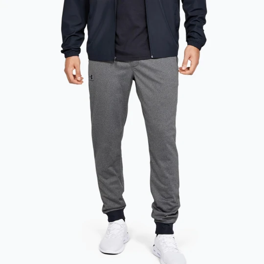 Zdjęcie produktu Spodnie męskie Under Armour Sportstyle Tricot Jogger carbon heather / black Szary