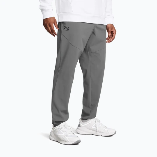Zdjęcie produktu Spodnie męskie Under Armour Vibe Woven Jogger castlerock / black Szary