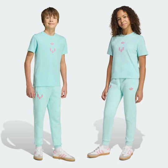 Zdjęcie produktu Spodnie Messi Kids Adidas Semi Flash Aqua