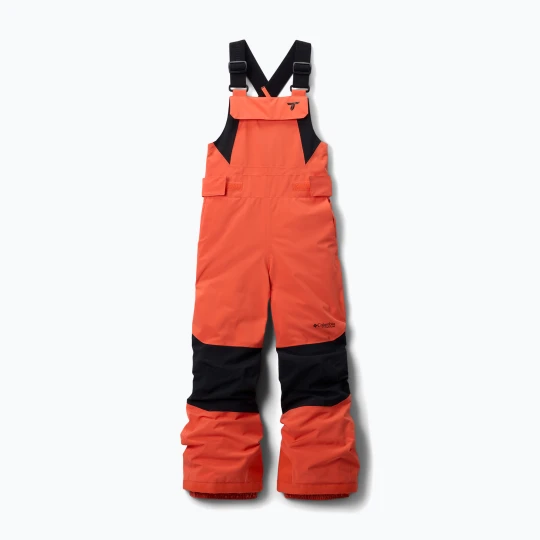 Zdjęcie produktu Spodnie narciarskie dziecięce Columbia Holcomb Grove Bib zing / black Pomarańczowy