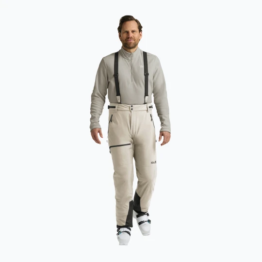 Zdjęcie produktu Spodnie narciarskie męskie Jack Wolfskin Flowline Pro 2L Ins pale sand Beżowy