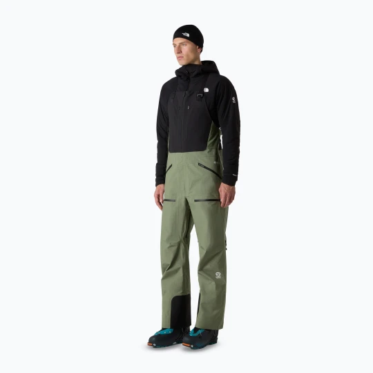 Zdjęcie produktu Spodnie narciarskie męskie The North Face Summit Tsirku GTX Pro Bib bark mist/black Zielony